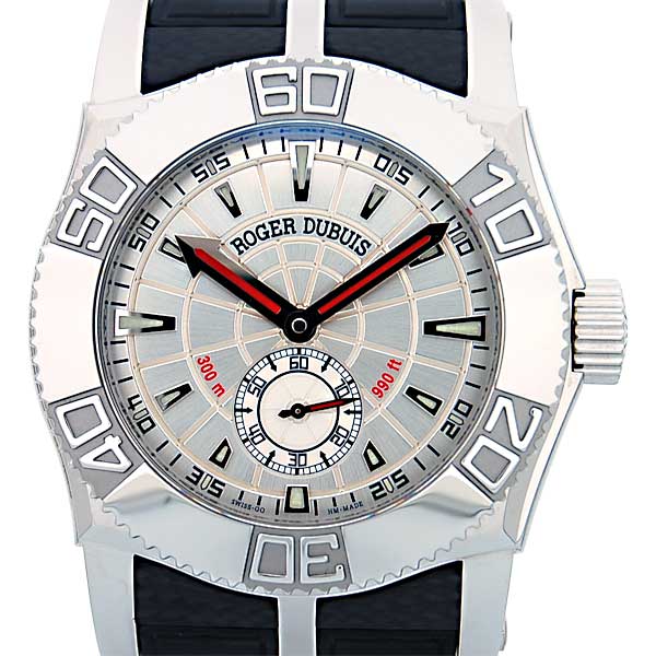 ロジェ・デュブイ　ROGER DUBUIS　イージーダイバー　SE46　シルバー　スモセコ　46mm　300m防水