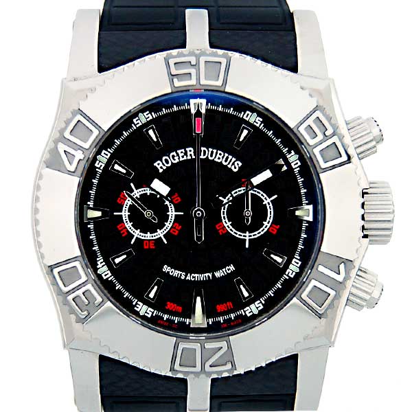 ロジェ・デュブイ　ROGER DUBUIS　イージーダイバークロノ　SE46　ブラック　SS　46mm　新品大特価