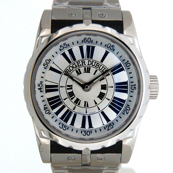 ロジェ・デュブイ　ROGER DUBUIS　シンパシースポーツルック　SYM43 14 9 3:53.7A:R-PO　43mm　自動巻　SS　シルバー　新品
