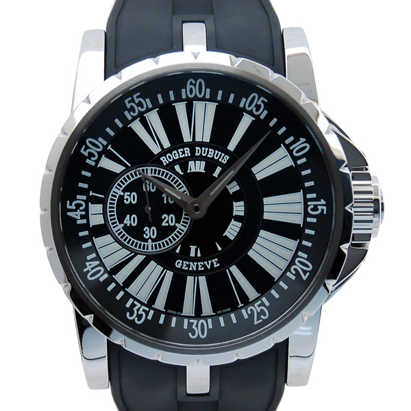 ロジェ・デュブイ　ROGER DUBUIS　エクスカリバー　EX45 77 9 9.71R　SS　45mm　ブラック　新品