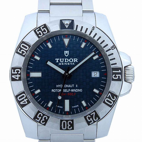 チューダー(チュードル)　TUDOR　ハイドロノート2　20040　自動巻き　ブルーカーボン　3列ブレス　　新品　日本ロレックスで修理可能