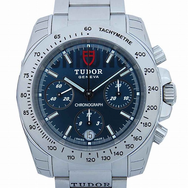 チューダー(チュードル)　TUDOR　スポーツクロノグラフ　20300　自動巻き　日本未発売　ブルー