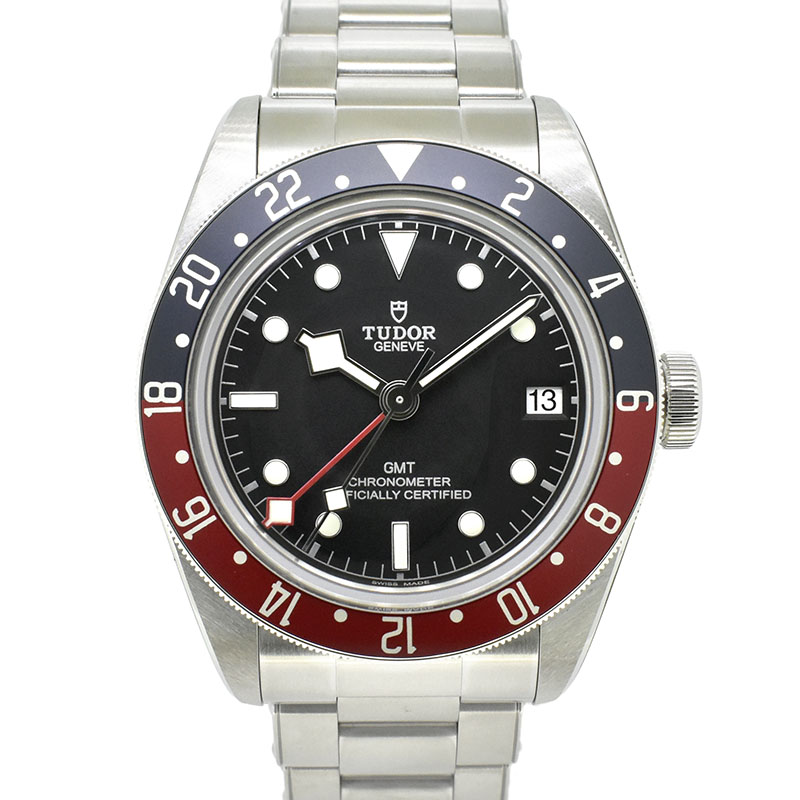チューダー(チュードル)　TUDOR　ヘリテージ ブラックベイ GMT 青赤ベゼル　79830RB　41mm　ブラック　新品