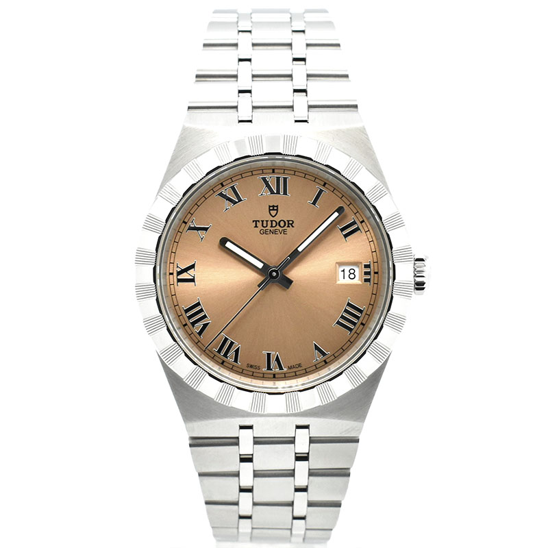 チューダー(チュードル)　TUDOR　ロイヤル 38　Ref.28500　サーモンピンク　新品