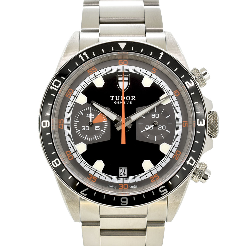 チューダー(チュードル)　TUDOR　ヘリテージ　クロノグラフ　70330N　42mm　ブラック　新品