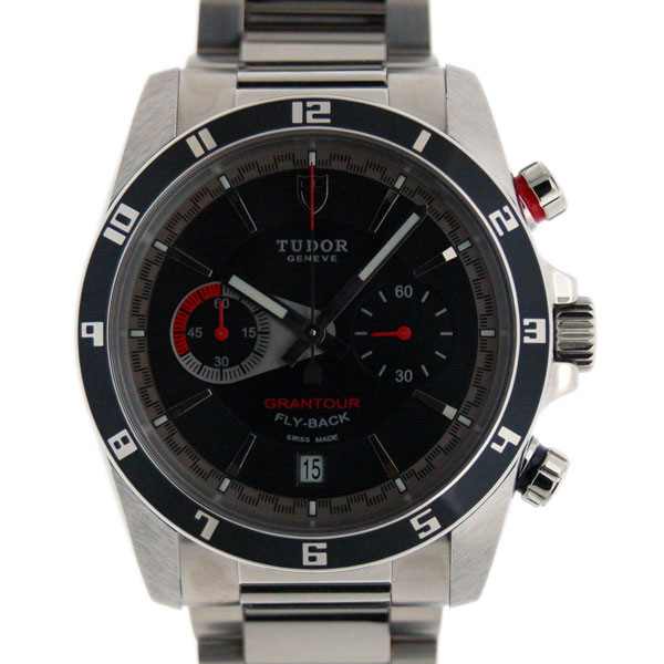 チューダー(チュードル)　TUDOR　グランツアーフライバッククロノ　20550N　41mm　SS　ブラック　新品