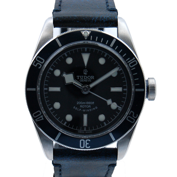チューダー(チュードル)　TUDOR　ヘリテージ　ブラックベイ　79220B　SS　革ベルト　41mm　ブラック　新品