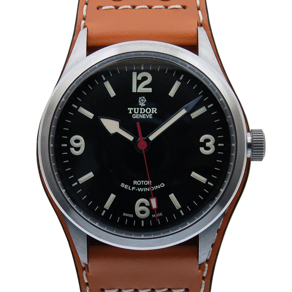 チューダー(チュードル)　TUDOR　ヘリテージ　レンジャー　79910　SS　41mm　革ベルト　自動巻　ブラック　新品