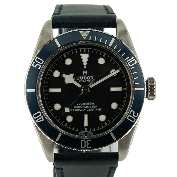 チューダー(チュードル)　TUDOR　ヘリテージ　ブラックベイ　79230B　41mm　ブルー　革ベルト　新品