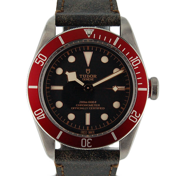 チューダー(チュードル)　TUDOR　ヘリテージ　ブラックベイ　79230R　41mm　ブラック　革ベルト　新品