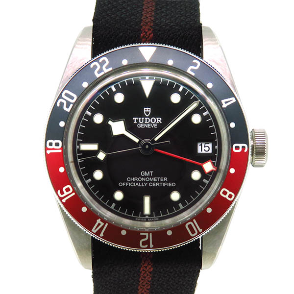 チューダー(チュードル)　TUDOR　ヘリテージ ブラックベイ GMT 青赤ベゼル　79830RB　41mm　ブラック　新品