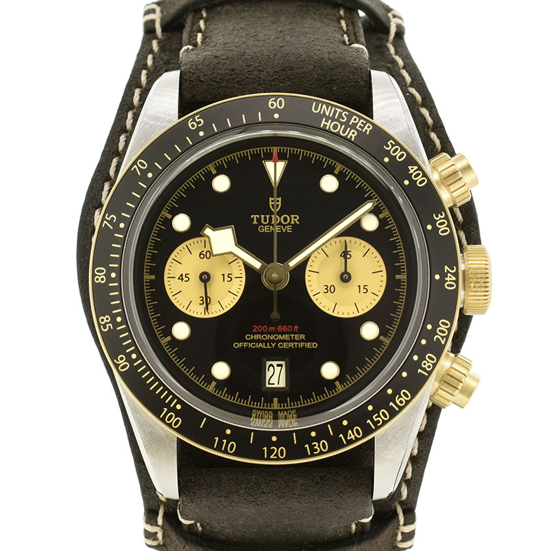 チューダー(チュードル)　TUDOR　ヘリテージ ブラックベイ クロノ S&G　79363N　41mm　ブラック　YG×SS　新品