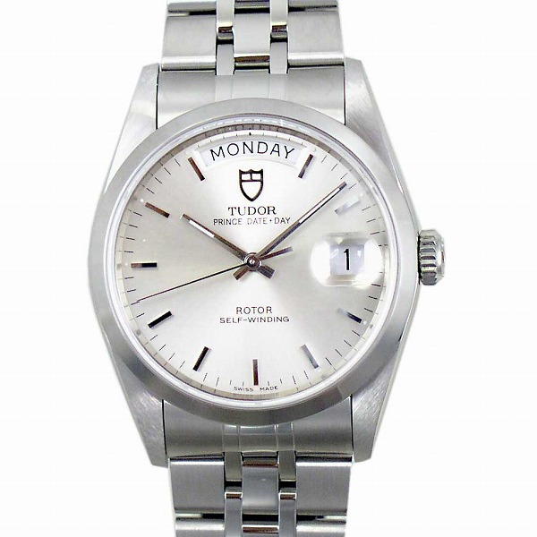 チューダー(チュードル)　TUDOR　プリンスデイトデイ　76200　シルバー　自動巻き　定番モデル　メンズ　日本ロレックスで修理可能
