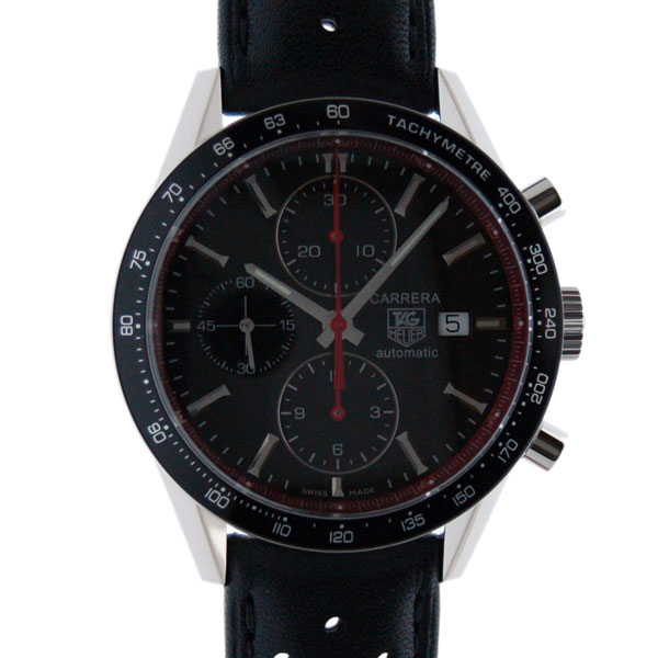 タグホイヤー　TAG HEUER　カレラクロノグラフ　リミテッド　CV201Z.FC6233　フランス400本限定　革　41mm　黒　新品
