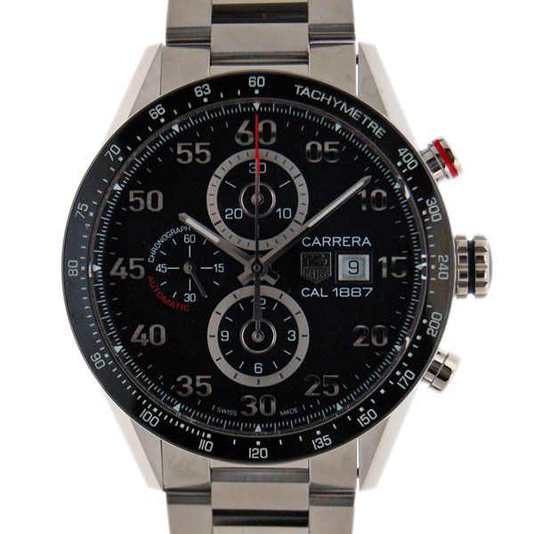 タグホイヤー　TAG HEUER　カレラタキメータークロノ　キャリバー1887　CAR2A10.BA0799　ブラック　SS　43mm　新品