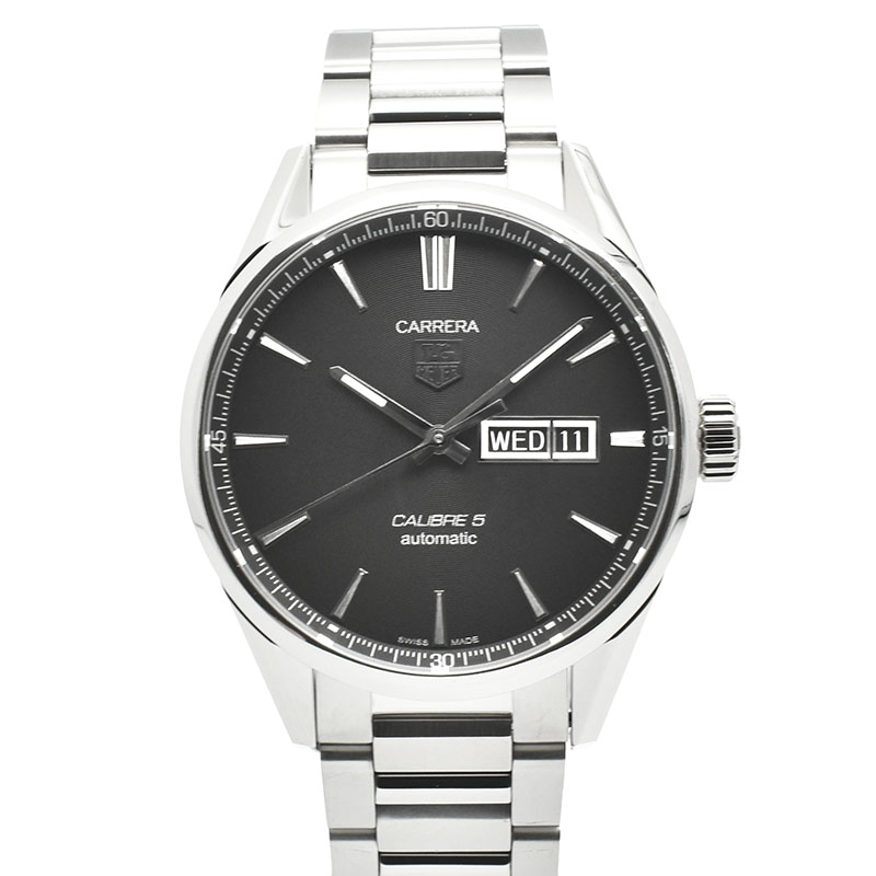 タグホイヤー　TAG HEUER　カレラ　デイデイト　キャリバー5　WAR201A.BA0723　SS　ブラック　新品