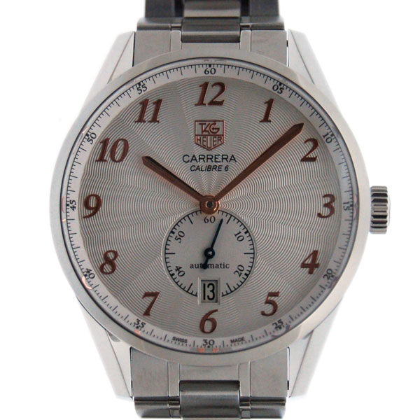 タグホイヤー　TAG HEUER　カレラ　ヘリテージ　キャリバー6　WAS2112.BA0732　金針　39mm　シルバー　自動巻　新品