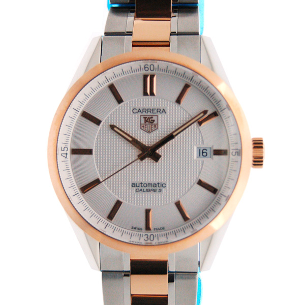タグホイヤー　TAG HEUER　カレラ　キャリバー5　WV215E.BD0735　SS×PG　自動巻　シルバー　新品