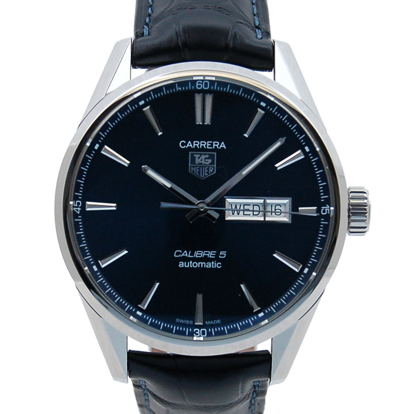 タグホイヤー　TAG HEUER　カレラ　デイデイト　キャリバー5　WAR201E.FC6292　41mm　SS　ブルー　新品