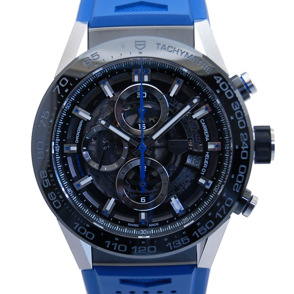 タグホイヤー　TAG HEUER　カレラ　クロノグラフ　キャリバー　ホイヤー01　CAR2A1T.FT6052　ブルーラバー　新品