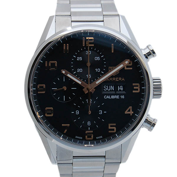 タグホイヤー　TAG HEUER　カレラ　クロノグラフ　エレガンス　キャリバー16　CV2A1AB.BA0738　ブラック　新品
