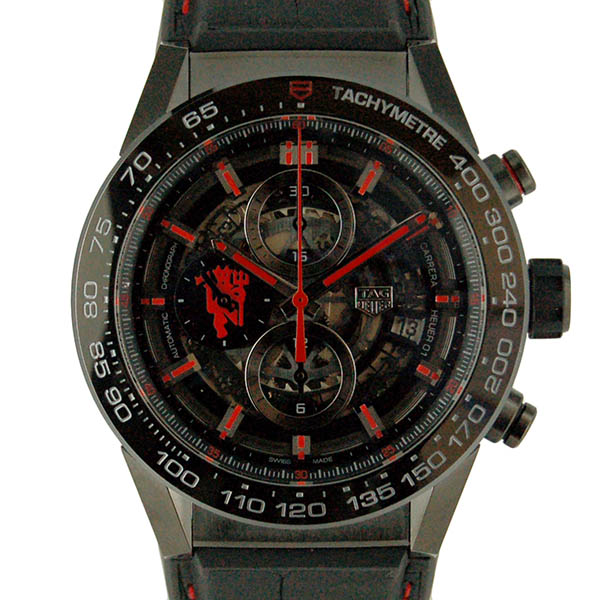 タグホイヤー　TAG HEUER　カレラ　クロノグラフ　キャリバーホイヤー01　マンチェスターユナイテッド　CAR2A1J.FC6400　新品
