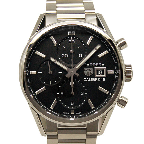タグホイヤー　TAG HEUER　カレラ クロノグラフ キャリバー16　CBK2110.BA0715　41mm　SS　ブラック　自動巻　新品