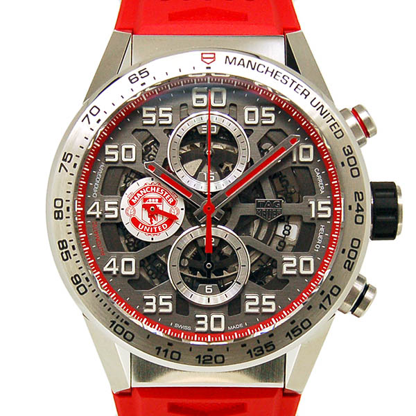 タグホイヤー　TAG HEUER　カレラ キャリバーホイヤー01 マンチェスターユナイテッド スペシャルエディション　CAR201M.FT6156　43mm　SS　新品
