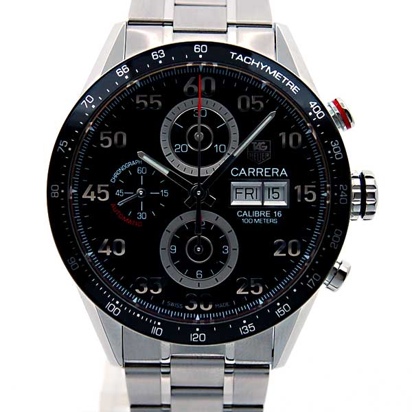 タグホイヤー　TAG HEUER　カレラ　タキメトリック　クロノデイデイト　ブラック　CV2A10.BA0796　自動巻　SS　新品