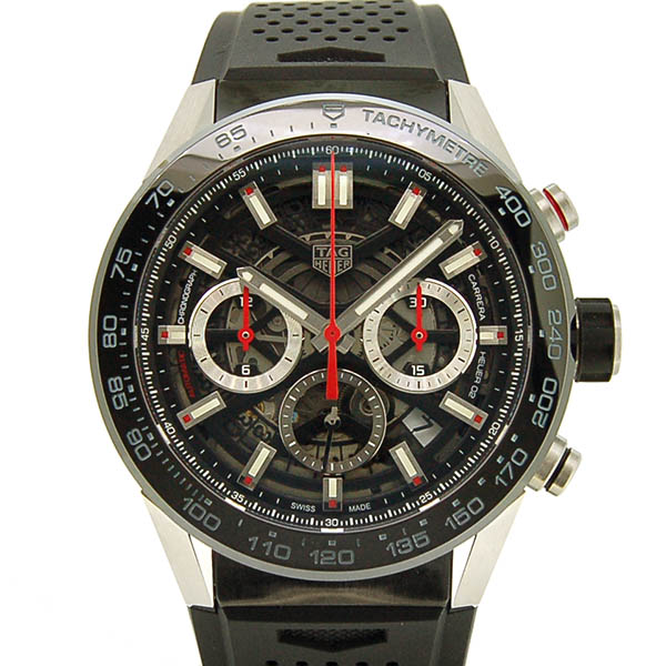 タグホイヤー　TAG HEUER　カレラ　キャリバーホイヤー02　CBG2A10.FT6168　SS　45mm　ラバー　新品