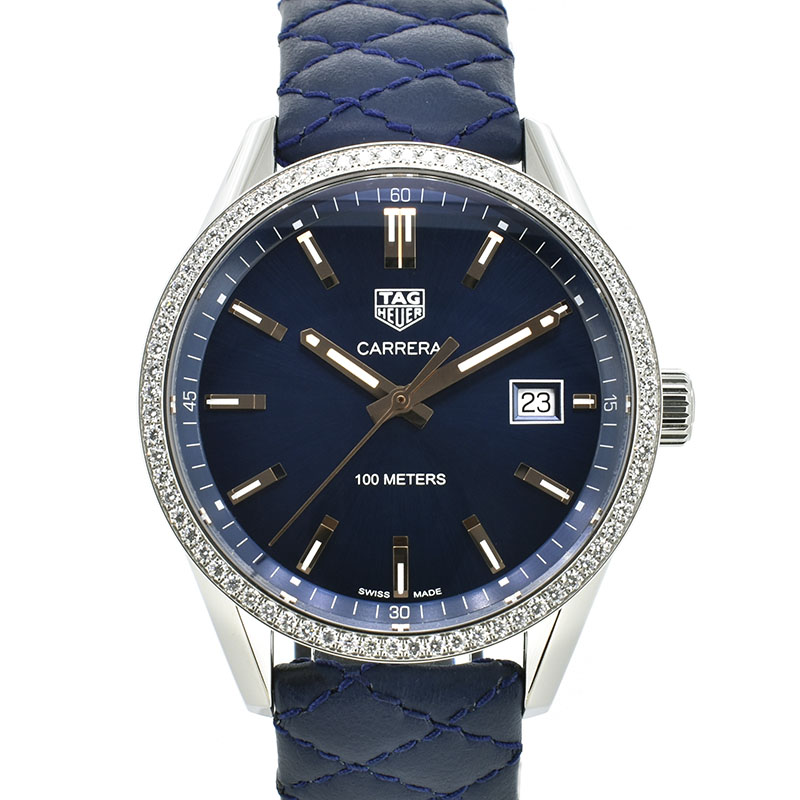 タグホイヤー　TAG HEUER　カレラ クォーツ ダイヤベゼル　WAR1114.FC6391　SS　ブルー　39mm　新品