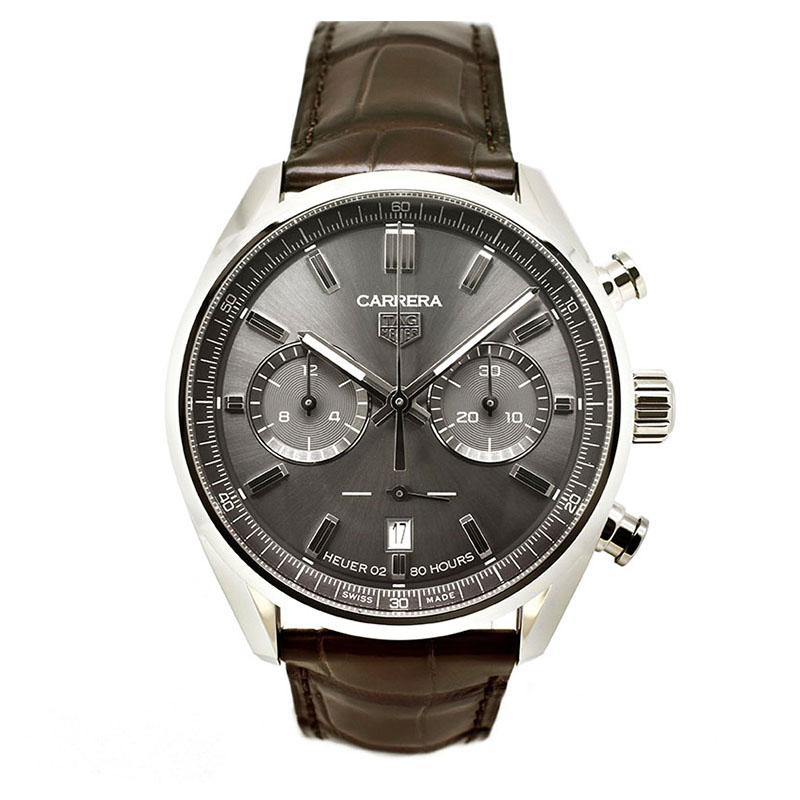 タグホイヤー　TAG HEUER　カレラ キャリバーホイヤー02 クロノグラフ　CBN2012.FC6483　グレー　42mm　新品