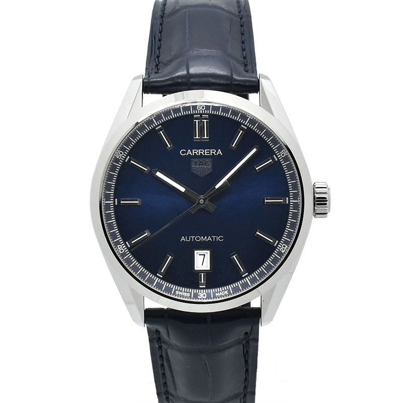 タグホイヤー　TAG HEUER　カレラ キャリバー5 デイト　WBN2112.FC6504　39mm　ブルー　新品