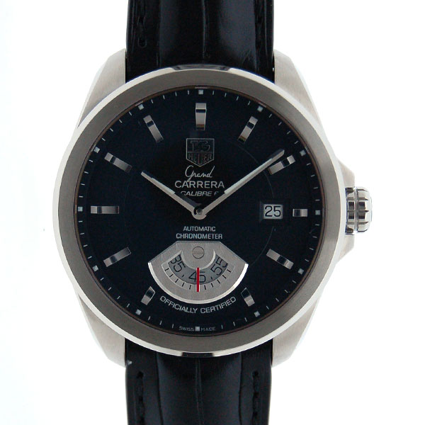 タグホイヤー　TAG HEUER　グランドカレラ　キャリバー6　WAV511A.FC6224　自動巻　SS　ブラック　革　新品