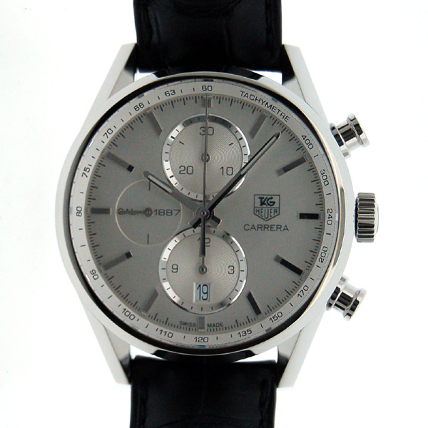 タグホイヤー　TAG HEUER　カレラクロノ　キャリバー1887　CAR2111.FC6266　41mm　SS　シルバー　自動巻　革ベルト　新品