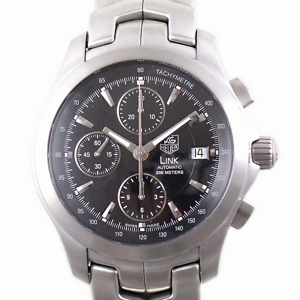 タグホイヤー　TAG HEUER　リンククロノグラフ　CJF2110　ブラック　自動巻き　40mm　メンズ　200m防水　クロノグラフ