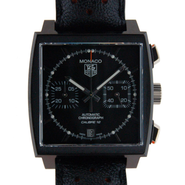 タグホイヤー　TAG HEUER　モナコ　クロノグラフ　CAW211M.FC6324　ブラックスティール　38mm　新品