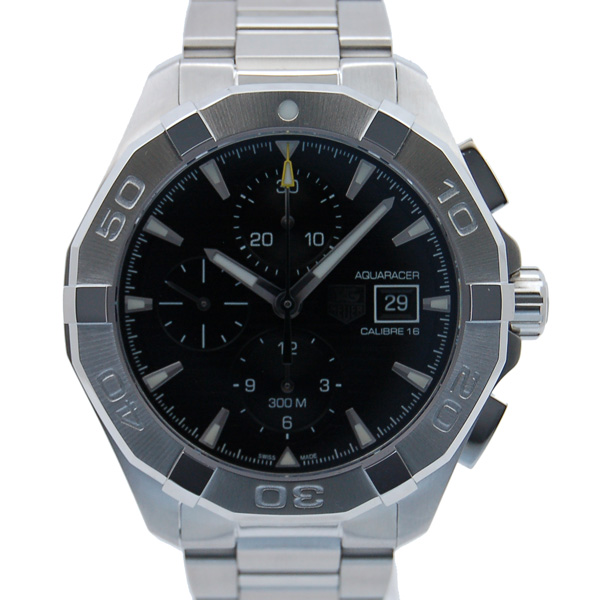 タグホイヤー　TAG HEUER　アクアレーサー　クロノグラフ　CAY2110.BA0925　キャリバー16　ブラック　新品