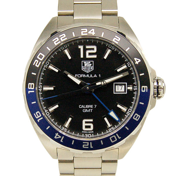 タグホイヤー　TAG HEUER　フォーミュラ1　GMT　キャリバー7　WAZ211A.BA0875　ブラック　SS　新品