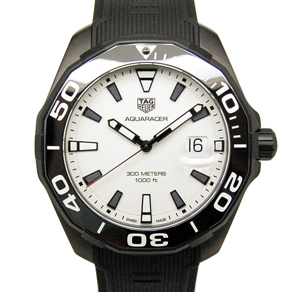 タグホイヤー　TAG HEUER　アクアレーサー 300M　WAY108A.FT6141　43mm　チタン　クォーツ　ホワイト　新品