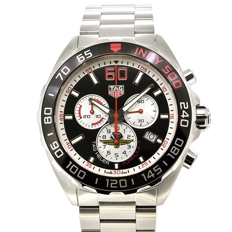 タグホイヤー　TAG HEUER　フォーミュラ1 クロノグラフ インディ500　CAZ101V.BA0842　クォーツ　ブラック　43mm　新品