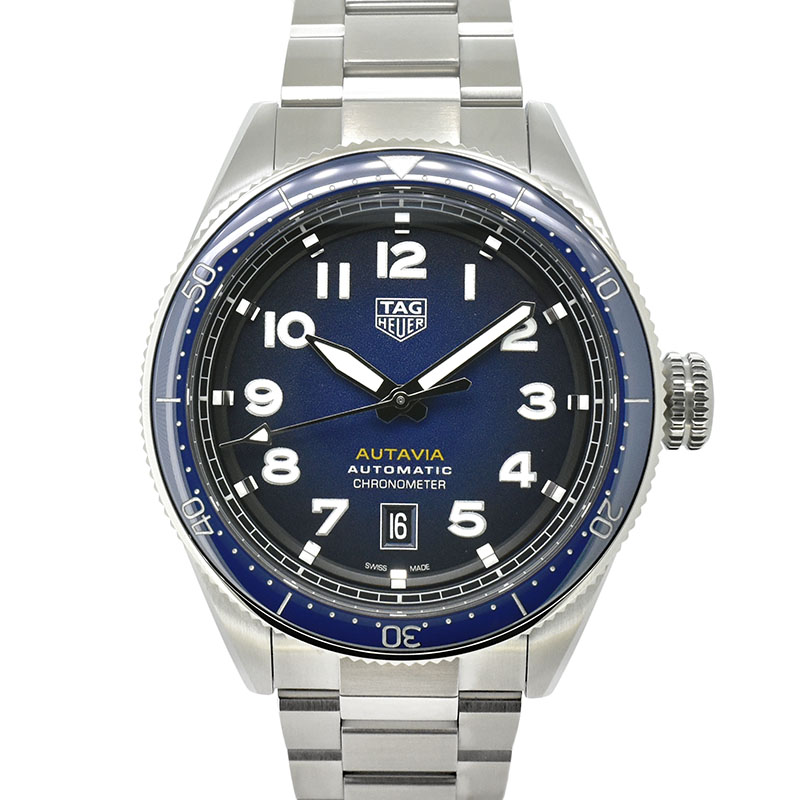 タグホイヤー　TAG HEUER　オータヴィア キャリバー5　WBE5116.EB0173　42mm　ブルー　新品