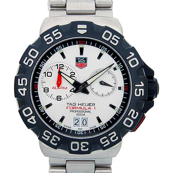 タグホイヤー　TAG HEUER　フォーミュラー1　2タイムゾーン　アラーム　クォーツ　WAH111B　シルバー