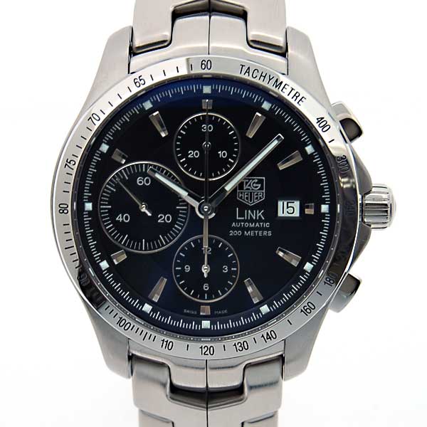 タグホイヤー　TAG HEUER　リンククロノ　LINK　タキメータークロノ　CJF2110.BA0594　黒文字盤　新品