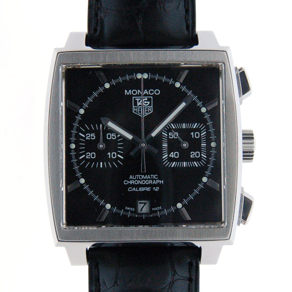 タグホイヤー　TAG HEUER　モナコクロノ　キャリバー12　CAW2110.FC6177　39mm　ブラック　新品