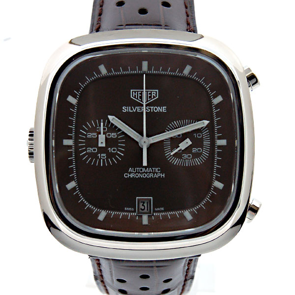 タグホイヤー　TAG HEUER　シルバーストーン　CAM2111.FC6259　復刻　42mm　SS　ブラウン　新品