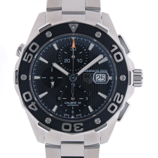 タグホイヤー　TAG HEUER　アクアレーサークロノグラフ　CAJ2110.BA0872　SS　44mm　ブラック　新品