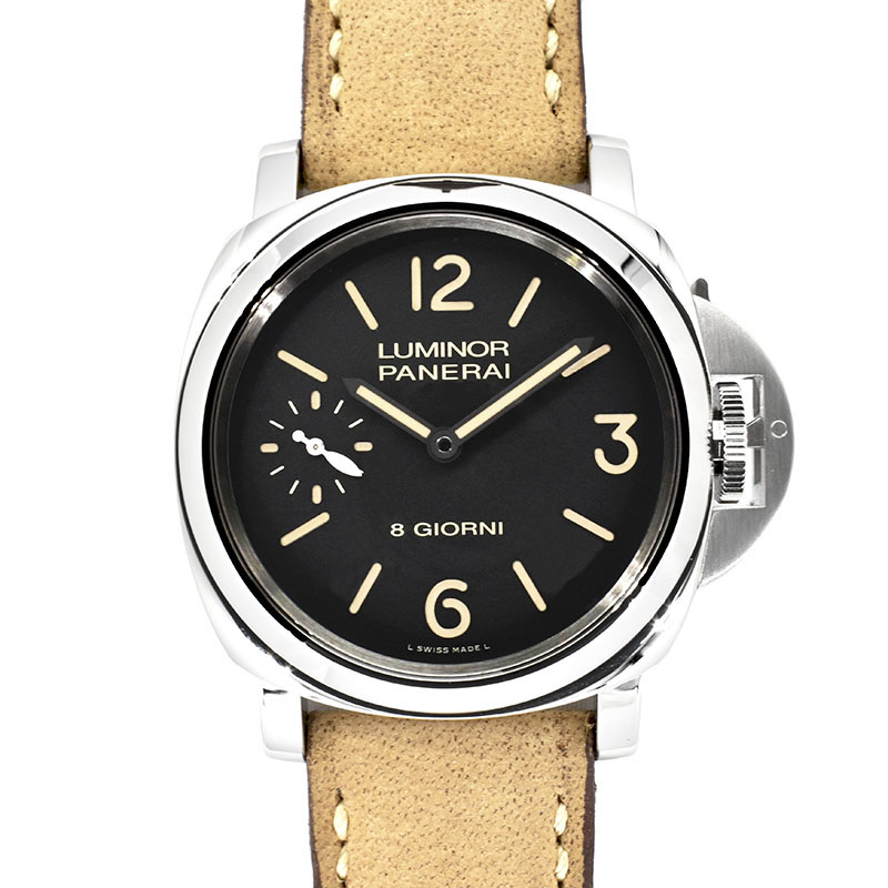 パネライ　PANERAI　ルミノールベース 8デイズ　PAM00915　バックスケルトン　44mm　手巻き　V番　USED　中古