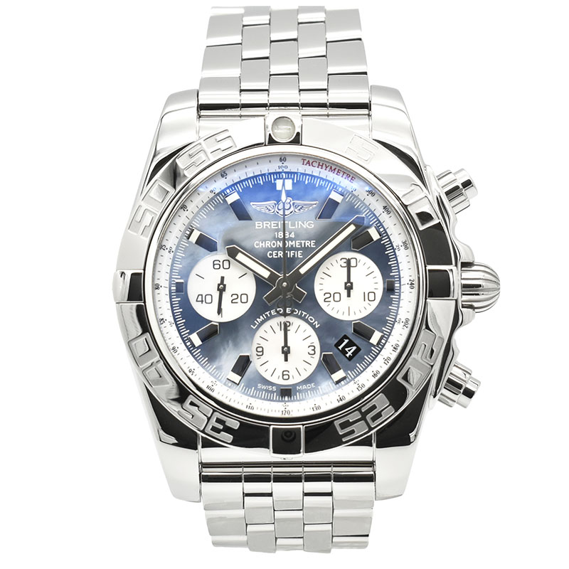ブライトリング　BREITLING　クロノマット44　A011BWJPA　ブラック×ホワイトシェル　SS　44mm　日本400本限定　USED　中古