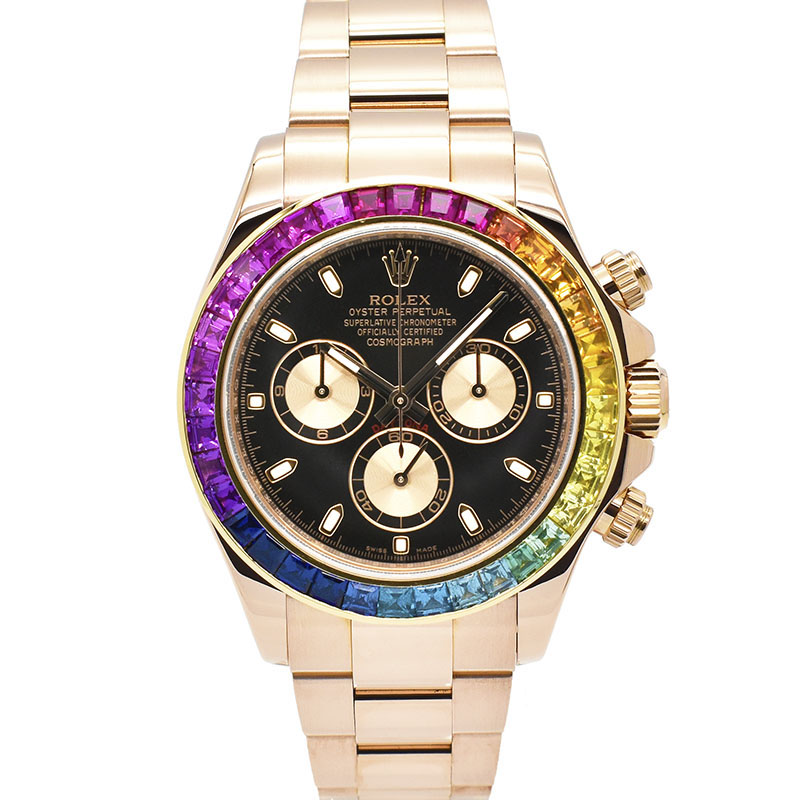 ロレックス　ROLEX　デイトナ アフターレインボーベゼル　Ref.116505　エバーローズゴールド　ブラック/ピンク　ランダム番　40mm　USED　中古